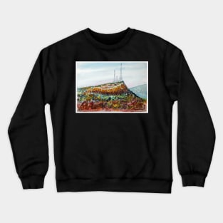 Mount Stuart - Townsville - Watercolour Crewneck Sweatshirt